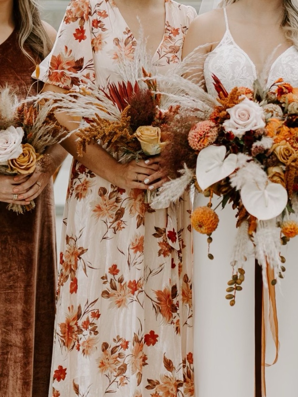 Baltic Born Uma Velvet Maxi Dress in Cream Floral